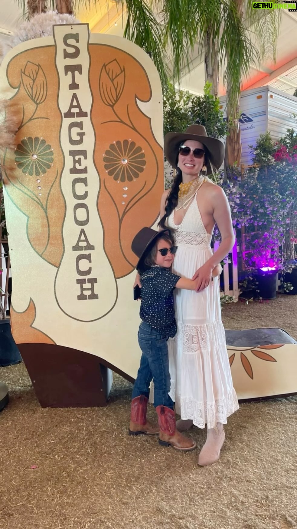 Caitlin McHugh Instagram - A week late, but how fun was @stagecoach ?!!! It was our first time there, and we loved it! @thebeachboys received the warmest welcome. The crowd was amazing. Thank you @ariatinternational for giving me and The Beach Boys some clothes to help us fit in with the crowd!