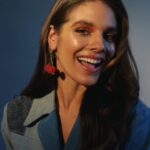 Caitlin Stasey Instagram - The only angle I have straight teeth from Photo @sirdavidsimon Makeup @allanface Hair @dimitrishair Styling @soniayoungstyle