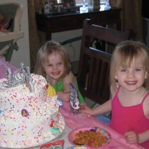 Cali Sheldon Instagram - happy birthday Noelle... ft this cake that’s literally bigger than we were. Thanks for being my best friend ✌️happy 17th 🥳