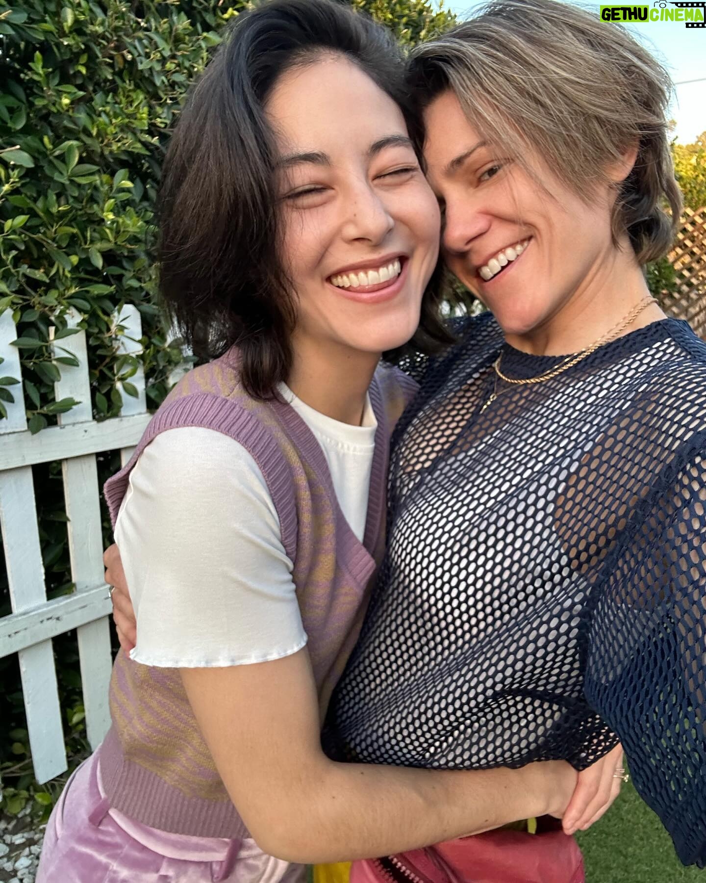 Cameron Esposito Instagram - Grateful for my mashed potato queen (and Emily & Jessica & Noah & Jason & Ruby’s small shaved ankle & Rachel who I will see today) 🧡🤎💛