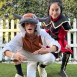 Cameron Esposito Instagram - Appa and Azula energy in Emily and Al’s Trick or Treat zone and in the world.