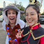 Cameron Esposito Instagram - Appa and Azula energy in Emily and Al’s Trick or Treat zone and in the world.