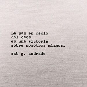 Camila Selser Instagram - @conciencia_astrologica
"Peace in the midst of chaos is a victory over ourselves"