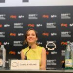 Camila Hirane Instagram - Más postales de @sansebastianfes voy de a poco con el spam, porque sigo aquí y esta todo pasando! look: @es.gone styling: @thisisjla @octavioferrero zapatos: @lajollashoes glam: @consueortizmakeup para @lorealpro #lorealprospain @one__offartists @constanzaportigliati @agencialaluz
