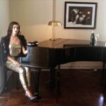 Camilla Belle Instagram - Waiting for Bing Cosby to come back and join me for a rendition of White Christmas…. 🎄 🎶🎹❤️