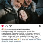Camilla Läckberg Instagram - Vilken ynnest det är att se den här serien växa fram! Och med ett så fantastisk team! @canvisnous @leoviosa Johan Hedenberg @lisafarz @honken_b @agnesblasjo @broomeemma @farre mfl mfl mfl mfl. Tack alla! @creative_society_production @netflixnordic @lisalinnertorp #Glaskupan