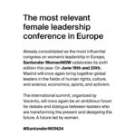 Camilla Läckberg Instagram - Är ytterst hedrad att kunna berätta att jag bjudits in som talare på europas största konferens om kvinnligt ledarskap - Santander Women Now. (Swipa) i juni åker jag till Madrid för att delta. Ser fram emot enormt mycket Girl Power samlat på ett ställe! ⭐️ #Santanderwon24