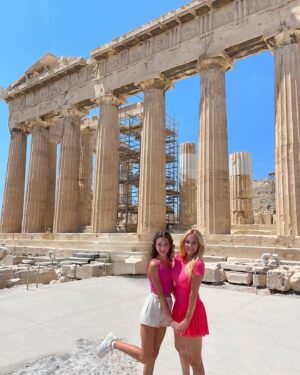 Camille Anderson Instagram - Acropolis Barbies! 👱🏻‍♀️👧🏻 

Athens was a beautiful experience… culturally rich, loved seeing Acropolis, walking through the city streets, and enjoying the views from our hotel rooftop. The video on the last slide gives a great perspective. 

🏛️Have you been? I’d love to hear your thoughts! ⬇️ 

Last stop Paris! ….

#athens #greece🇬🇷 #acropolis #happy13thmonth_fu