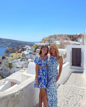 Camille Anderson Instagram - Next up… Santorini! 🇬🇷 Vibrant hughes of blue and crisp white. We loved browsing in the adorable shops, taking in the views, and exploring the quaint and historic towns of both Oia and Fira. Santorini is gorgeous 🔵⚪️ #santorini #greece #happy13th