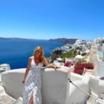 Camille Anderson Instagram - Next up… Santorini! 🇬🇷 Vibrant hughes of blue and crisp white. We loved browsing in the adorable shops, taking in the views, and exploring the quaint and historic towns of both Oia and Fira. Santorini is gorgeous 🔵⚪️ #santorini #greece #happy13th