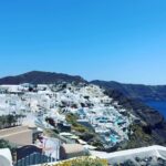 Camille Anderson Instagram - Next up… Santorini! 🇬🇷 Vibrant hughes of blue and crisp white. We loved browsing in the adorable shops, taking in the views, and exploring the quaint and historic towns of both Oia and Fira. Santorini is gorgeous 🔵⚪️ #santorini #greece #happy13th