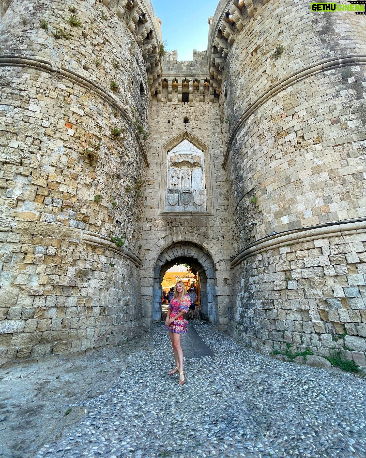 Camille Anderson Instagram - Exploring the magnificent beaches and castles of Rhodes, Greece. So much history and beauty here! 🏰 #rhodes #rodas #greece🇬🇷