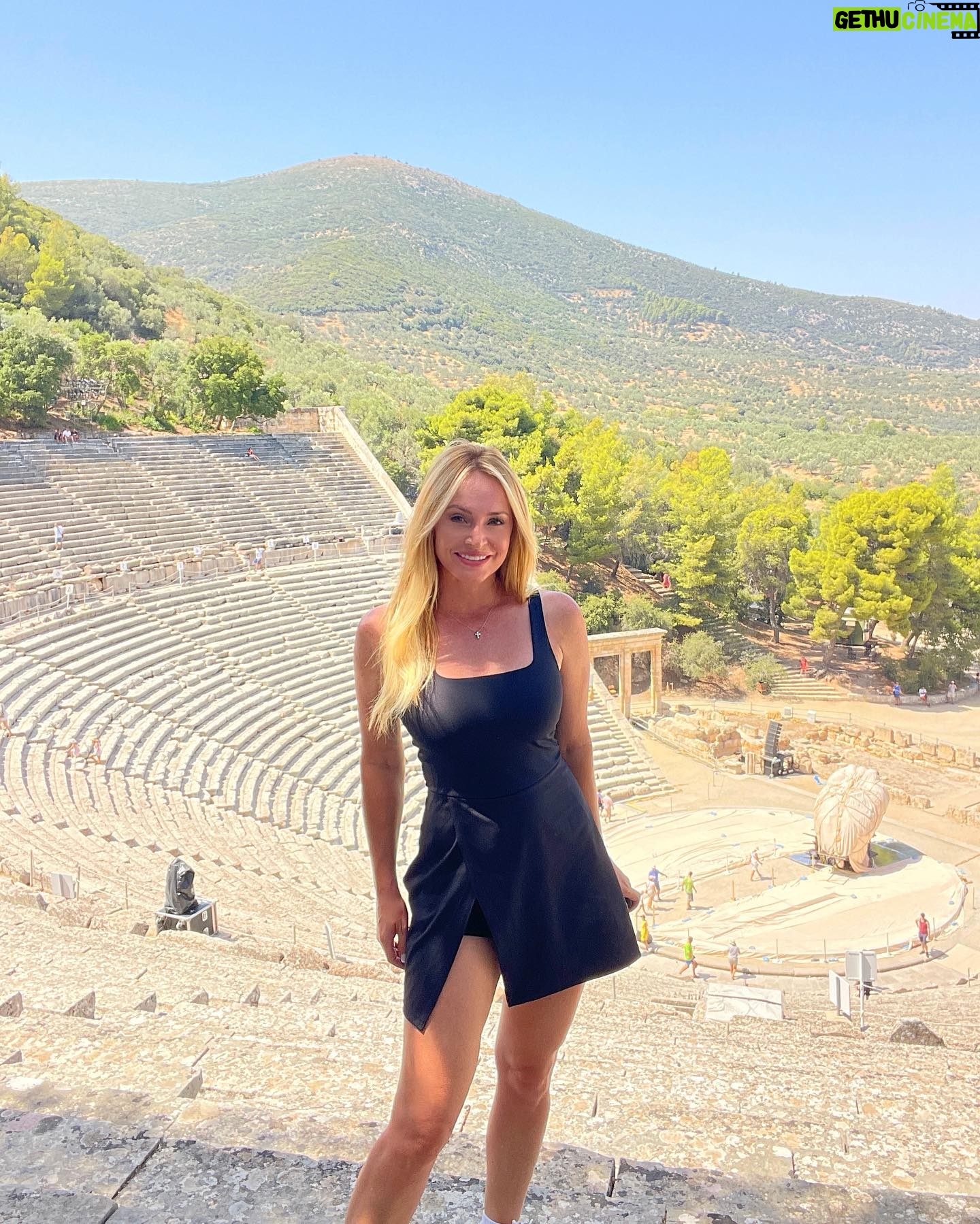 Camille Anderson - 551 Likes - Visiting Nafplio, Greece and the Theatre of Epidaurus, which was built in 500 BC. 🤯 Famous for the acoustics, concerts are still held here! Last slide for the on site museum with statues from 120 AD. What an experience! We are mesmerized. Thank you to my dear friends @celebritycruises for taking such good care of us! #nafplio #greece🇬🇷 #happy13th