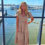 Camille Anderson Instagram - Weekend Outtakes! Summer is wrapping up and I’m squeezing out the last few moments 🍋 Last slide for the yin to my yang ☯️♾️ ⚪️ Newport Beach, dress: MyClosetCollective, linked in bio! ⚪️ Balboa Bay Resort and Club, so pretty! ⚪️ Fresh highlights with @kaileescreations ⚪️ X-large Jenga game with the fam ⚪️ My Dad’s famous fajitas - yum! ⚪️ One of us went to a party and one of us played pickleball LOL 💃 #endofsummer #newportbeach #summermemories #summer23
