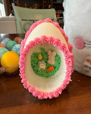 Camille Anderson Instagram - Happy Easter. He is Risen ✝️ This Easter throwback pic is one of my faves. We are inside Easter crafting today bcs of the rain… Brooklyn successfully made a panoramic sugar Easter egg, a bunny cake and colored eggs! 🐣 🐰 

How are you spending your Easter? Have a beautiful day!

Sky picture by @naturesms
#happyeaster #heisrisen🌅