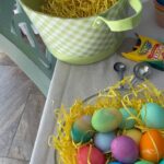 Camille Anderson Instagram - Happy Easter. He is Risen ✝️ This Easter throwback pic is one of my faves. We are inside Easter crafting today bcs of the rain… Brooklyn successfully made a panoramic sugar Easter egg, a bunny cake and colored eggs! 🐣 🐰 How are you spending your Easter? Have a beautiful day! Sky picture by @naturesms #happyeaster #heisrisen🌅