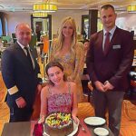 Camille Anderson Instagram – Cruising into 13!! 🎂 Thank you @celebritycruises for the the warmest welcome and the most beautiful birthday cake surprise. Such a special night! Your details are perfection 🤌🏼🌺🛳️

#thisis13 #celebritycruises #europeansummer