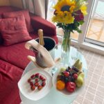 Camille Anderson Instagram - Cruising into 13!! 🎂 Thank you @celebritycruises for the the warmest welcome and the most beautiful birthday cake surprise. Such a special night! Your details are perfection 🤌🏼🌺🛳️ #thisis13 #celebritycruises #europeansummer