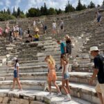 Camille Anderson Instagram - Turkey 🇹🇷 One of the more interesting places I’ve traveled to! We spent time in Kusadasi and toured the ancient city of Ephesus, along with Virgin Mary’s final home. Interesting Facts: 🔴Ephesus was constructed in 6th century BC, and its excavated remains reflect centuries of history, from classical Greece to the Roman Empire. It was once the second largest city of the Roman Empire and was an important trading hub. 🔴The Temple of Artemis is one of the Seven Wonders of the World. Ephesus is even referenced several times in the Bible. 🔴Mary, mother of Jesus, spent her last days near Ephesus. We visited Mary’s house nearby. It was really moving to experience such an important piece of history, first hand. 🔴 Pictured: Temple of Artemis, Ephesus Stadium (for sports activities, ceremonies and wild animal fights!), Goddess Nike, their toilette system-wild!, medical symbol (same as what we use today), Virgin Mary’s House plus our candle lighting and prayer placement ➡️ Thank you to our fantastic guide, Eda. Did you know that in Turkey, in order to be a guide, you must have a university degree in the specialty, speak multiple languages, and have proper licensing!? ➡️ I hope you enjoyed your history lesson! Xo