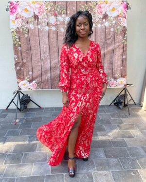 Camille Winbush Instagram - This is the story of how I took all the flowers and maybe sprained my big toe at @gabriellegumbs wedding…Swipe for a great time