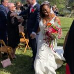Camille Winbush Instagram – This is the story of how I took all the flowers and maybe sprained my big toe at @gabriellegumbs wedding…Swipe for a great time