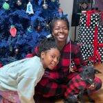 Camille Winbush Instagram – One of us is terrified. One of us is a grown up. One of us is an 8yr old. 
Can you tell who’s who? 
Merry Christmas 🎄