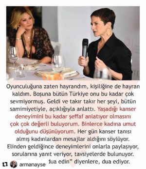 Canan Ergüder Instagram - Çok teşekkür ederim @armanayse. Sizinle tanışmak büyük zevkti🎈