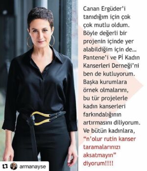 Canan Ergüder Instagram - Çok teşekkür ederim @armanayse. Sizinle tanışmak büyük zevkti🎈