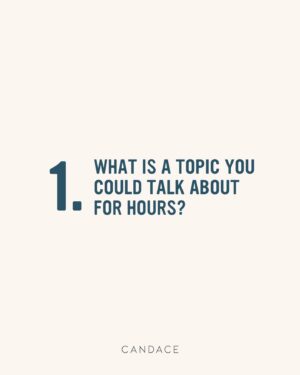 Candace Nelson Instagram - Everyone says to follow your passion...

but not many tell you how to actually discover it 🤔

Try reflecting on these 6 questions to spark your imagination and uncover your passion!

👉🏻 What is a topic you could talk about for hours?
👉🏻 What would your friends consider you an expert on?
👉🏻 What do you do to have fun?
👉🏻 What did you love to do as a child?
👉🏻 What impact do you want to make on the world?
👉🏻 What do you want to achieve in your life?

Are these prompts helpful to you? Let me know in the comments if you’re going to use these to discover your passion, or if you’ve already found your passion - share it! 💛
 
 
#entrepreneurmotivation #passionpreneur #bossmentality #aspiringentrepreneur #buildingempires #femaleentrepreneur #womenwithvision #findyourpassion
