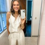 Candace Nelson Instagram - Let’s talk style in business... 👇🏻 It’s no secret that when you feel confident in what you’re wearing, that confidence shines through in everything you do. Take, for instance, my red power suit on @sharktankabc. 👠🦈 Not only did the red suit make me feel powerful, but it also became a part of my personal brand. It’s now synonymous with my time on Shark Tank, instantly recognizable and iconic. Now, fast forward to this past week ⏩ Packing for a week in Houston filled with restaurant opening events, TV appearances, and speaking engagements was no small feat. So I opted for a series of separates that were both chic and practical! When I’m working at the restaurant, comfort is key. Feeling confident in my clothes means feeling comfortable in them, especially since I need to be able to move freely. What staple pieces in your wardrobe make you feel like a boss? 😍💪🏻 (Styling: @ofthemomnt, @veronicabeard, @twpclothing, @staud.clothing, @sandroparis, @simkhai, @favorite.daughter, @lagencefashion, @maisonalaia, @tanyataylor, @kule, @twpclothing) • #styleoftheday #entrepreneurship #entrepreneurstyle #fitcheck #fitstagram #entrepreneurjourney #entrepreneurminds #candacenelson #pizzana #styleinspiration #dressforsuccess #confidenceboost #businessstyle #womeninbusiness #womeninbiz