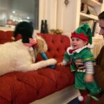Candice Bergen Instagram – Elf with sort of reindeer and Elf Mom.