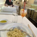 Candice Bergen Instagram - Caccio e Pepe for a last minute snack with an Aperol Spritz, the drink du hour.