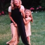 Candice Bergen Instagram – Chloe and me at Connie’s Potato Sack Race.
We lost. Many years ago. Photo: C Freiberg