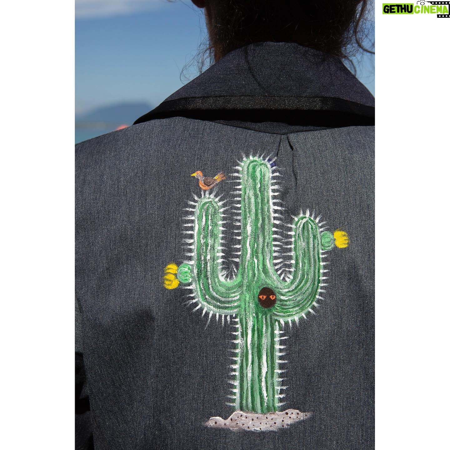 Candice Bergen Instagram - This collaboration with @alixofbohemia will be auctioned off on July 18th so run🏃♀️(don’t walk) to @alixofbohemia to place your bids on these one of a kind jackets in support of apnalaya.org