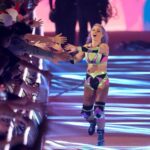 Candice LeRae Instagram - When I started wrestling I couldn’t afford gear. My Mom knew how to sew & I asked her to make gear for me. I’d buy fabric and she’d work her magic. After a couple years of helping and watching her, I learned how to make it myself. I’ve made my own gear for the majority of my 20 wrestling career. Including all of my gear I ever wore in NXT (excluding some sweet sets of entrance wings and vests). Well… now I’m a Mom. I want to be present with Quill and Pawdmé when I’m home from work. I didn’t think I’d be able to design or make myself new gear anytime soon. Johnny surprised me and has some designed by @davenpoe and made by @maineventgear AND…. It’s Maleficent inspired. I did add a little pixie dust and a hidden Mickey (for my fellow Disney nerds out there). It was an absolute “Cinderella going to the ball” set of gear. 💙🤍✨