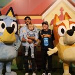 Candice LeRae Instagram – Exceeded expectations. Quill definitely thought it was the happiest day ever of his life…. Even if Bluey and Bingo were a little bigger than he expected them to be for real life. 🩵💙🧡💛🤎