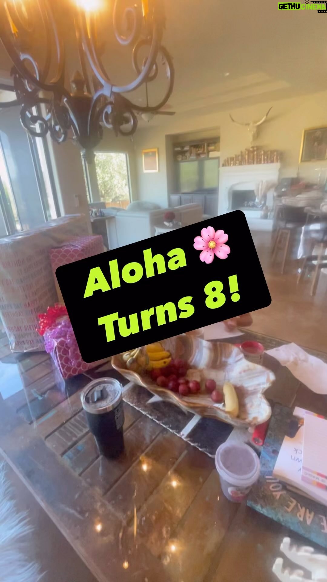 Candice Michelle Instagram - Happy 8th birthday to our little love, Aloha! Not your traditional birthday family. We like the Stevie Wonder version of happy birthday along with, of course the classic by @unclelukereal1 #alohavon