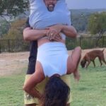 Candice Michelle Instagram – Challenge accepted! #thechamp Putting the #worldsstrongestback to the test! 
#coupleschallenge #thegoodlife 
#houseofhealing