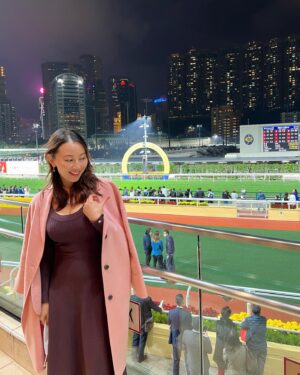 Candy Yuen Instagram - Good to be back at the racecourse with a large audience and live music! I had been to the races a few times during the pandemic in last three years, the restaurants and the venue were fairly quiet due to admission limits. It’s really exciting to see the lively audience cheering and dancing once again, the optimism of spring is definitely here! #spring #ilovehorses