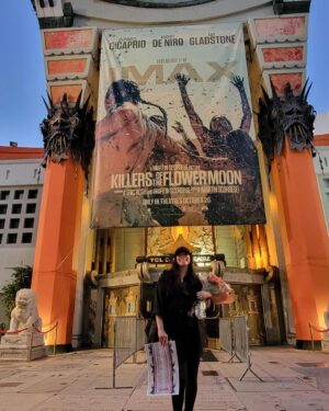 Cara Jade Myers Instagram - Anna, thank you so much for allowing me to be a part of this amazing journey and giving me the incredible honor of telling your story. ♥️♥️♥️ Our story from day 1 to Oscar’s 2024. 
I love you. 
Thank you to the @osagenation for being so incredibly kind, welcoming, and brave. Your story is so very important. 

Photo 1: Anna Brown jacket painted by Kiowa Artist Nicole Hatfield, with me outside the Oscar’s. 
Photo 2: They Kyle sisters. 
Photo 3: my first day in Pawhuska, OK. Osage Nation. 
Photo 4: the beautiful sisters @ruthshaw2906 & @toeshoes4ever giving me a blanket wearing tutorial. 
Photo 5: Me as Anna Brown 
Photo 6: @lilygladstone & I on set. 
Photo 7: Me as Ms. Anna
Photo 8:  The sisters @janaedawnnn & @_jilliandion 
Photo 9: photo taken by @redcorn in Pawhuska, OK summer 2021
Photo 10:  KOTFM premier week @chinesetheatres 2023.