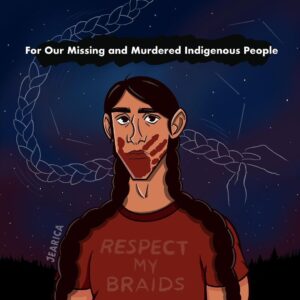 Cara Jade Myers Instagram - The MMIW (Missing and Murdered Indigenous Women) movement exists because a large number of Native women and girls go missing and are murdered each year compared to women from any other groups. It’s not just our females, our male, trans, and 2-spirit relatives are part of the MMIW epidemic. I like to use MMIW to mean Warriors to be more inclusive of all our relatives. 
• Murder is the 3rd leading cause of death for Indigenous women.
• More than 4 in 5 Native American womens will experience violence in their lifetime.
• 94% percent of Native American women have been raped
And Non-natives make up 96% of sexual violence against
Native women. 
• 40% of the girls kidnapped into sex trafficking are Native American girls mostly by Non-Natives.
• Non-Natives make up to 97% of crimes against female Native Americans. 
• Non-Natives make up 90% of crimes against male Native Americans. 
• Native women are murdered at a rate 10 times higher than any other ethnic group. 
• Most are murdered by Non-Natives.
• Native American women are 10 times more likely to be sexually assaulted than any other ethnic group. 
• 96% of it done by Non- Natives. 
• Murder is the 3rd leading cause of death for Indigenous
women. 
• More than 4 out of 5 Indigenous Women have experienced violence in their lifetime. 

There’s literally landfills with Indigenous women’s bodies.
It’s all described as a femicide, colonialism, epidemic, and modern day genocide.