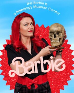 Carla Valentine Instagram - I just had to! (Partly inspired by the art on @funeralbossinc) #barbie #barbiethemovie