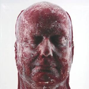 Carla Valentine Instagram - I have always been fascinated by this piece, and the detail in pic 4 is lovely: it's called "Self" by Marc Quinn and it's made of his own blood, frozen. It's best explained via his own website:

"Self is a self-portrait of the artist, but one that literally uses his body as material since the cast of Quinn's head, immersed in frozen silicone, is created from ten pints of his own blood. In this way, the materiality of the sculpture has both a symbolic and real function.

The work was made at a time when Quinn was an alcoholic and a notion of dependency – of things needing to be plugged in or connected to something to survive – is apparent since the work needs electricity to retain its frozen appearance. A further iteration made every five years, this series of sculptures presents a cumulative index of passing time and an ongoing self-portrait of the artist's ageing and changing self."

The first image is "Self" (1991) and subsequent images are 1996, 2001, 2006 and 2011 - various iterations of the same piece.
#marcquinn #blood #frozen #self
