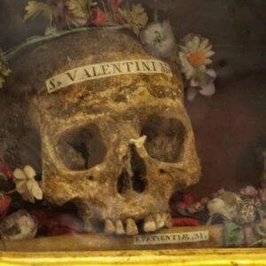 Carla Valentine Instagram - 💀🫀 Happy Valentine's Day! For the special day, here is the skull of St Valentine. The day we all know and ‘love’ as a day for romantic celebration is called St Valentine’s Day yet there may have been more than one version of Valentine or Valentinus. However the two main stories, concerning Valentine of Terni and Valentine of Rome, could also refer to the same person. Scholars are still undecided.
What is known is that around AD 200 Valentine, Bishop of Terni, was imprisoned, tortured, beaten with clubs (aha! Not spades, diamonds or hearts...🥁 Sorry...) and beheaded in Rome for his Christianity by the Emperor Claudius. His skull, pictured, is in the Basilica of Saint Mary in Cosmedin, Rome, and is a rather more gruesome reminder of the martyred Saint than a fluffy teddy bear holding a heart. Further relics include “a vessel tinged with his blood” at Whitefriar Street Church in Dublin; parts housed at The Birmingham Oratory and his forearm in Blessed John Duns Scotus’ Church, Glasgow, in a wooden chest inscribed “Corpus Valentini Martyris.” It wasn’t until circa AD 500 that Pope Gelasius declared 14th February St Valentine’s Day, a Christian feast day. It’s been theorised that the date wasn’t arbitrary: it was placed during the already established Roman/Pagan Feast of Lupercalia, a fertility festival held over 13th to 15th Feb, during which men violently thrashed naked women with goat-skin whips to “improve fertility” which is pretty much a typical Valentine's Day for me 😉💀🫀
#humanremains #stvalentine #relic #holyrelic #skull #valentine #valentinus #bloodyvalentine #valentinecountdown #valentinesday #skull #mybloodyvalentine
#anatomicalheart