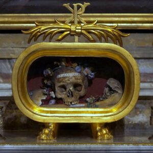 Carla Valentine Instagram - 💀🫀 Happy Valentine's Day! For the special day, here is the skull of St Valentine. The day we all know and ‘love’ as a day for romantic celebration is called St Valentine’s Day yet there may have been more than one version of Valentine or Valentinus. However the two main stories, concerning Valentine of Terni and Valentine of Rome, could also refer to the same person. Scholars are still undecided.
What is known is that around AD 200 Valentine, Bishop of Terni, was imprisoned, tortured, beaten with clubs (aha! Not spades, diamonds or hearts...🥁 Sorry...) and beheaded in Rome for his Christianity by the Emperor Claudius. His skull, pictured, is in the Basilica of Saint Mary in Cosmedin, Rome, and is a rather more gruesome reminder of the martyred Saint than a fluffy teddy bear holding a heart. Further relics include “a vessel tinged with his blood” at Whitefriar Street Church in Dublin; parts housed at The Birmingham Oratory and his forearm in Blessed John Duns Scotus’ Church, Glasgow, in a wooden chest inscribed “Corpus Valentini Martyris.” It wasn’t until circa AD 500 that Pope Gelasius declared 14th February St Valentine’s Day, a Christian feast day. It’s been theorised that the date wasn’t arbitrary: it was placed during the already established Roman/Pagan Feast of Lupercalia, a fertility festival held over 13th to 15th Feb, during which men violently thrashed naked women with goat-skin whips to “improve fertility” which is pretty much a typical Valentine's Day for me 😉💀🫀
#humanremains #stvalentine #relic #holyrelic #skull #valentine #valentinus #bloodyvalentine #valentinecountdown #valentinesday #skull #mybloodyvalentine
#anatomicalheart