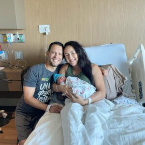 Carla Esparza Instagram - And nowww, introducing, Donovan Lomeli! 9-23-23 😍💙💙💙
Best day of my life 🥰
.
5 hours of active labor, 20 minutes of pushing with zero tearing, and our healthy baby boy was here! We are now resting at home, and loving on our little guy. He’s already SO strong and rolling over at 3 days old 😳💪🏽. So in love 🥰💙
.
Sorry if responses take a bit, just enjoying these precious moments. ❤️