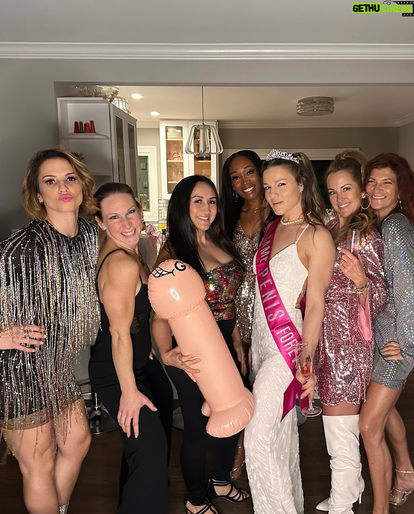 Carla Esparza Instagram - What a fun 24hr turnaround trip to Chicago to celebrate my soul sista @feliceherrig saying goodbye to the single life! What bachelorette party is complete without an inflatable p⭐️nis 😂?! In all seriousness, I’m so freakin happy that Felice has found the partner that balances and completes her. There are VERY few people I would have made this trip for as a new mom, but I wouldn’t have missed this for the world. I think it’s a testament to the amazing friendship we have built over the course of 13 years! We relate to each other on so many levels having been on this wmma road for so long. I’m so grateful to have a friend who is so sweet, dedicated, hard working, driven, hilarious, and just such an amazing friend. Love you so much!!❤️ #TeamCookieDog 🍪🐶 for life!