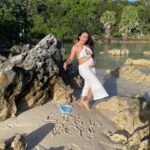 Carla Esparza Instagram - TBT to last week in Bermuda for our babymoon 👶🏻 🌙! Said goodbye to my 2nd trimester (now almost 29weeks😮!). Our final trip as a twosome was amazing, but can’t wait to meet our biggest adventure, our baby boy💙😍. Farewell Bermuda, I will miss your pink sand beaches, caves, and shipwreck snorkeling most of all😊 #bermudatriangle