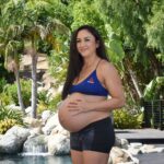 Carla Esparza Instagram - 38 (of 40 week) belly! Just took some impromptu pics in the backyard, it’s such a trip the ways our bodies change… can’t wait to see the comparison at my next weigh in 😂💪🏽🤰🏻