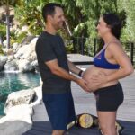 Carla Esparza Instagram - 38 (of 40 week) belly! Just took some impromptu pics in the backyard, it’s such a trip the ways our bodies change… can’t wait to see the comparison at my next weigh in 😂💪🏽🤰🏻